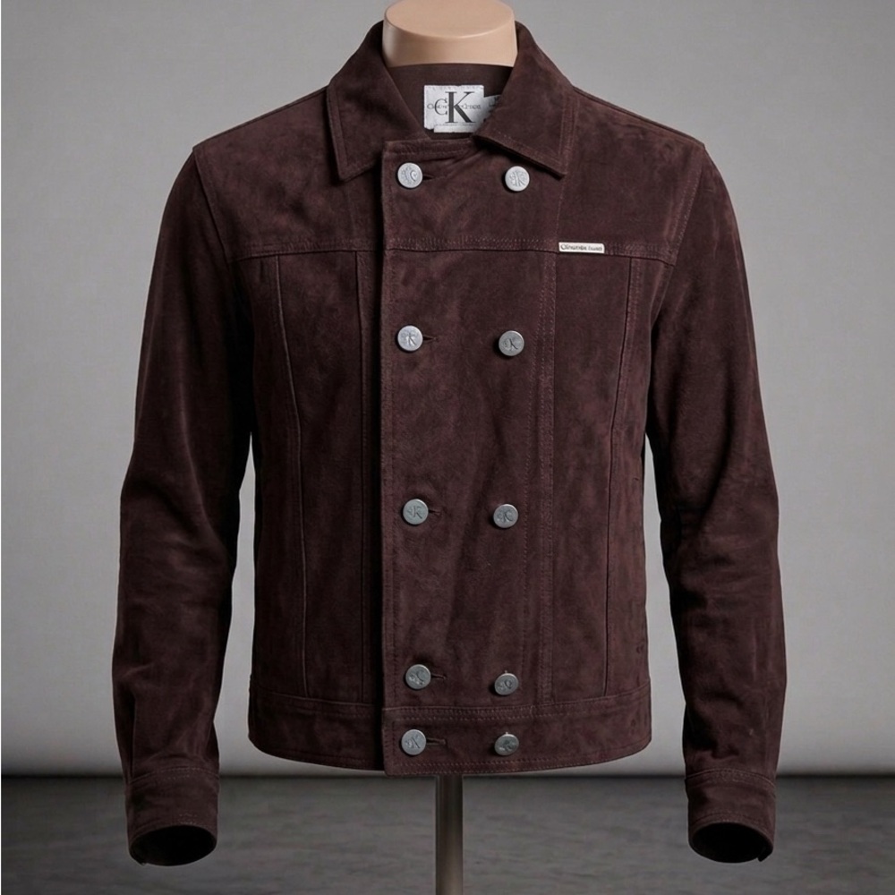 Calvin Klein Women’s Brown Trucker Jean Jacket